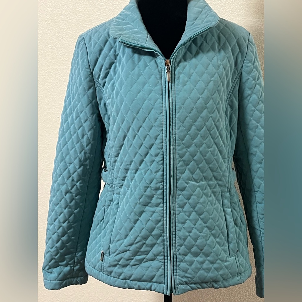 Worthington Quilted Blue Puffer Jacket